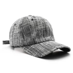 Casualcity Denim Baseball Cap for Men Black Adjustable Snapback Trucker Hat