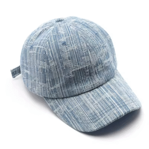 Casualcity Denim Baseball Cap for Men  Light Blue Adjustable Snapback Trucker Hat