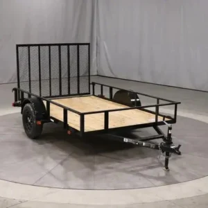 6×10 Single Axle Utility Trailer – Wood Floor & LED Lights